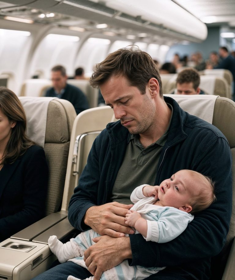 La azafata asintió, indicando que Jeffrey se dirigía a clase turista