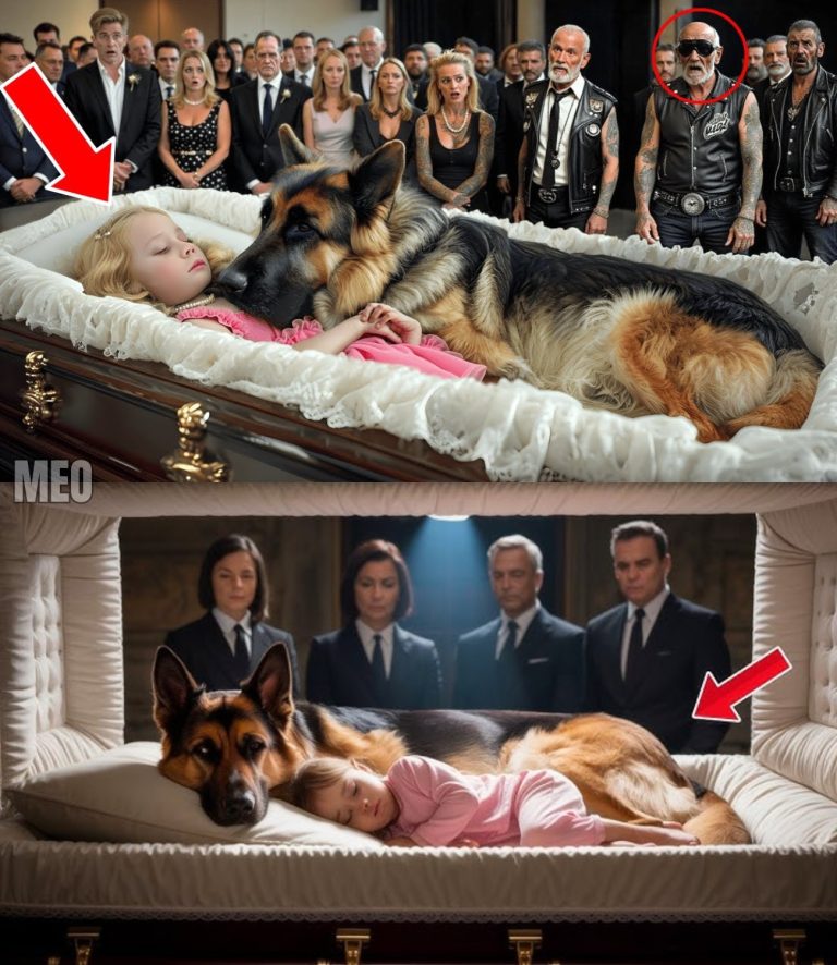 El Perro No Quiso Dejar el Ataúd de la Niña – Lo Que Descubrieron los Bikers Te Romperá el Corazón
