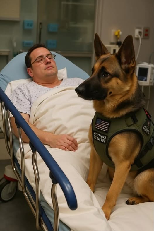 Uno de los médicos, con el corazón apesadumbrado, miró al perro y dijo con voz quebrada: