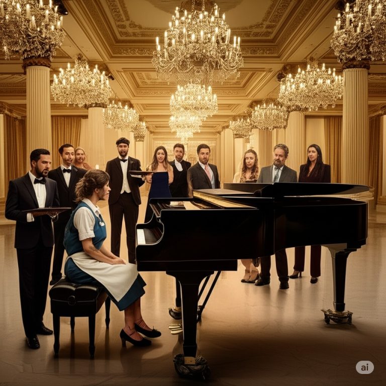 Le ordenó a la empleada que tocara el piano frente a todos para humillarla, pero cuando empezó, nadie esperaba lo que sucedió.