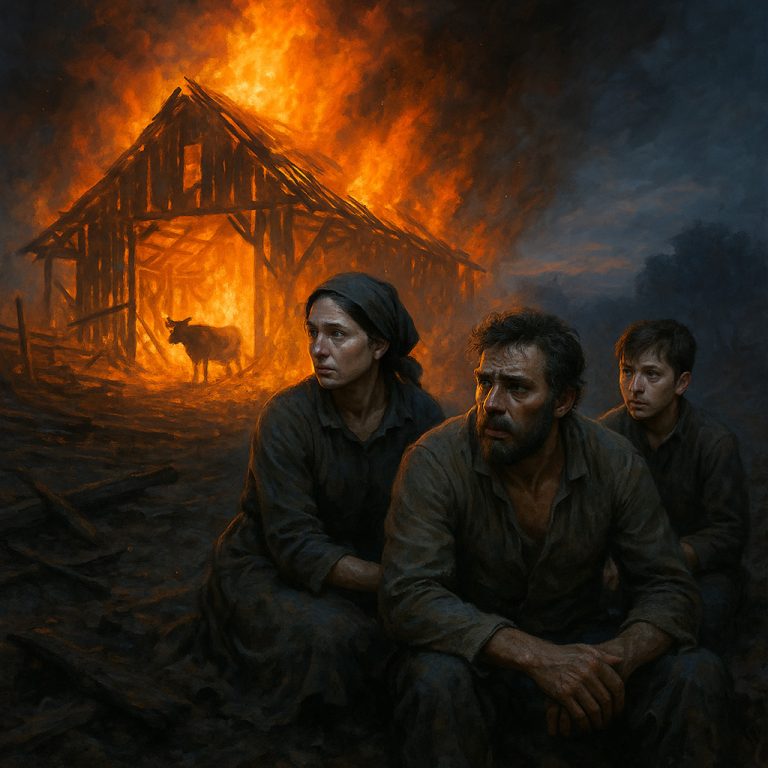 Una mujer y su hijo trabajaban en una granja a cambio de comida y alojamiento, y por casualidad descubrieron un oscuro secreto: alguien del propio entorno estaba saboteando deliberadamente la finca.