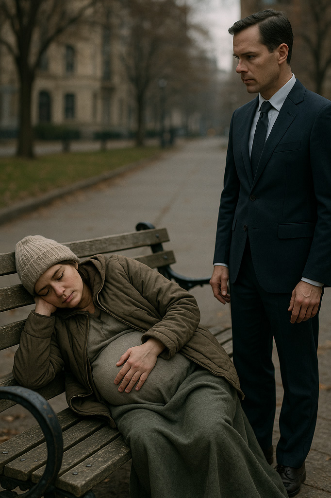 EXPULSADA DE CASA POR SU EMBARAZO, DUERME EN UNA PLAZA… HASTA QUE UN MILLONARIO LA VE Y LO QUE SUCEDE DESPUÉS TRANSFORMA SU VIDA POR COMPLETO.