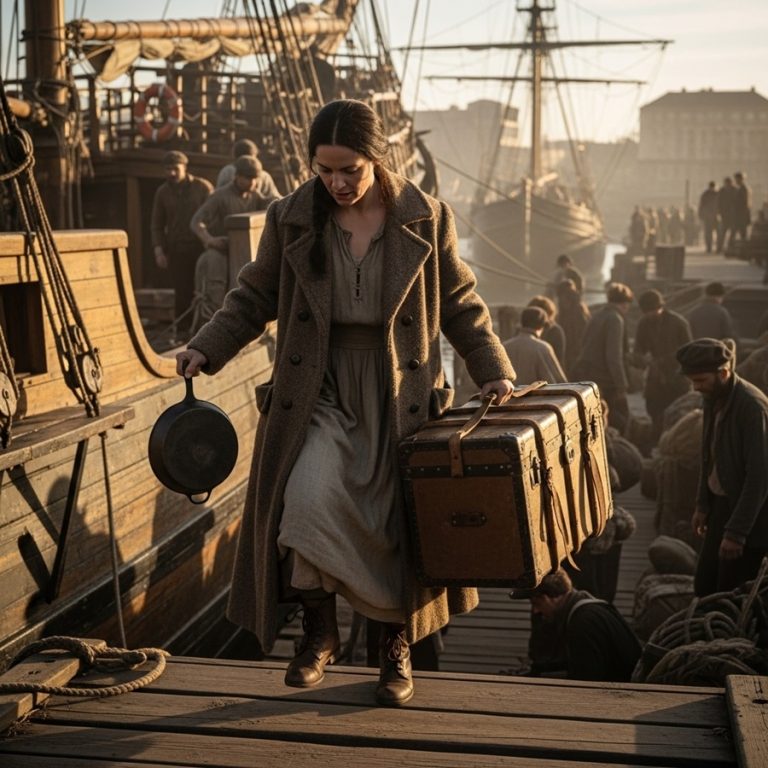 Ella bajó del tren con 33 dólares, un sartén y sin nadie esperándola.