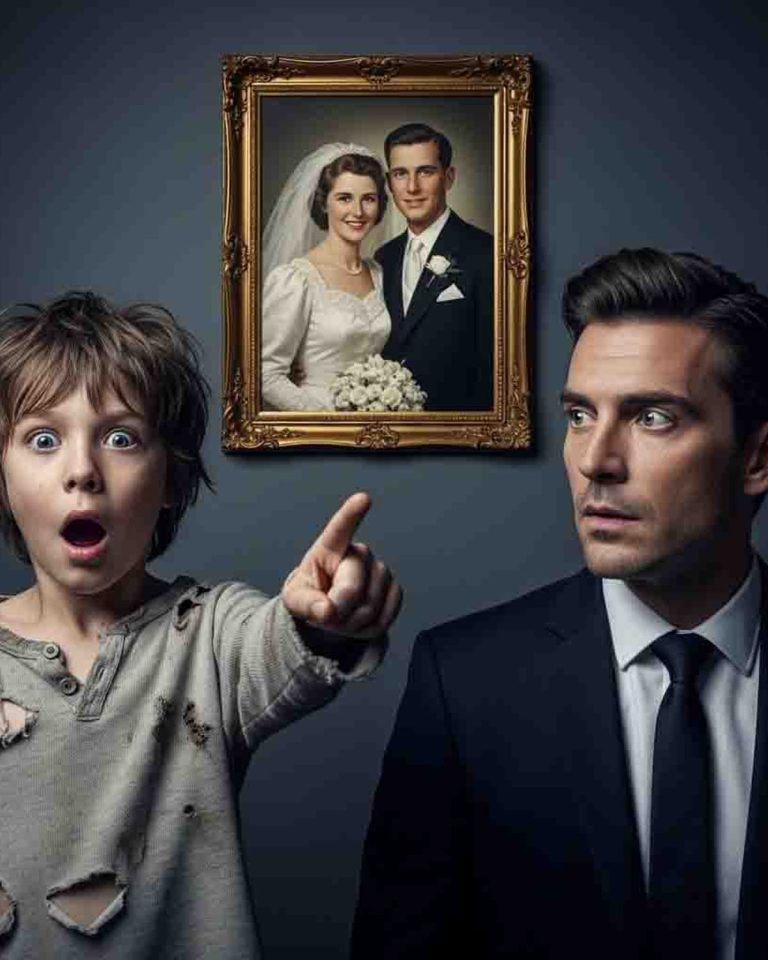 Un niño sin hogar vio una foto de boda y susurró: “Esa es mi mamá” – Descubriendo un secreto de una década que destrozó el mundo de un millonario