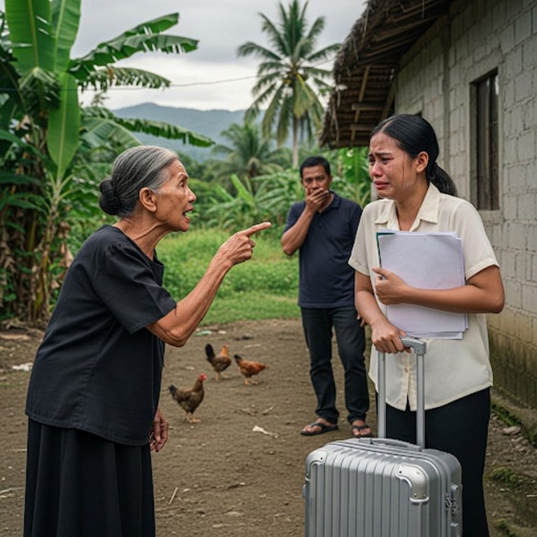 Pedí un préstamo de ₱800,000 para construir una casa en el terreno de la familia de mi esposo—ahora mi suegra me está echando. Sonreí y acepté… pero luego le mostré algo que la hizo temblar.